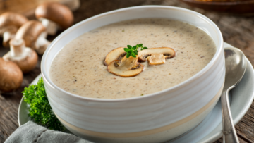 Blumenkohl-Champignonsuppe