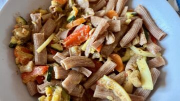 Nudel - Pilz-Gemüse-Topf