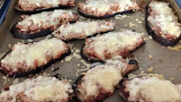 Auberginen-Pizzinis