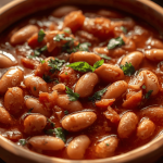 Bohnen in Tomatensoße