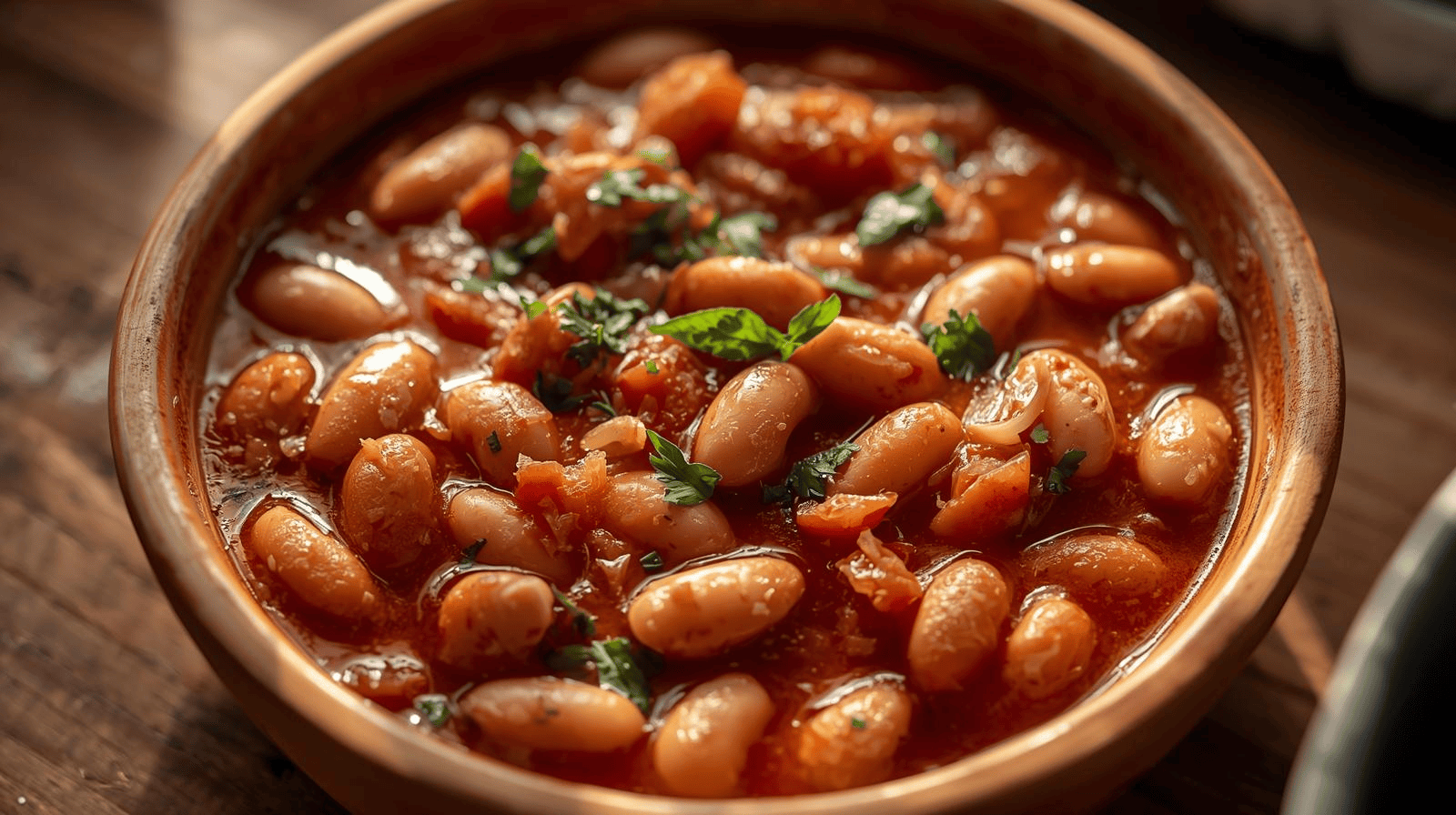 Bohnen in Tomatensoße