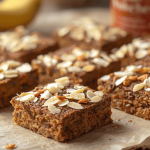 Bananen Porridge Schnitte