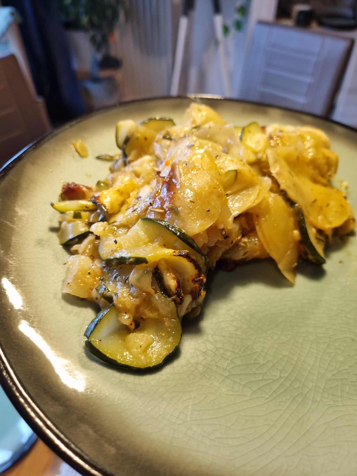 Mediterraner Kartoffel Zucchini Auflauf
