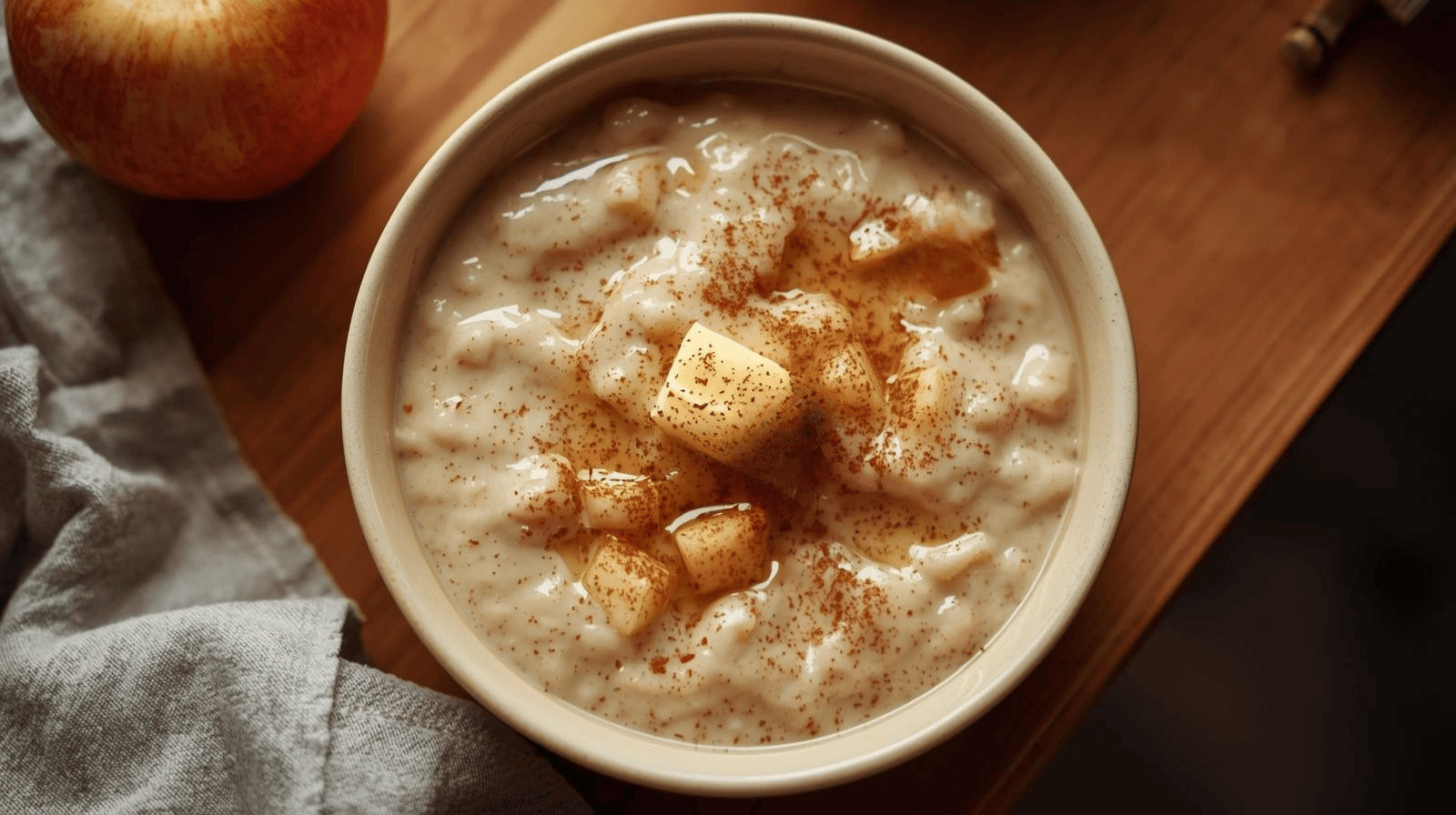 Apfel-Hirsebrei