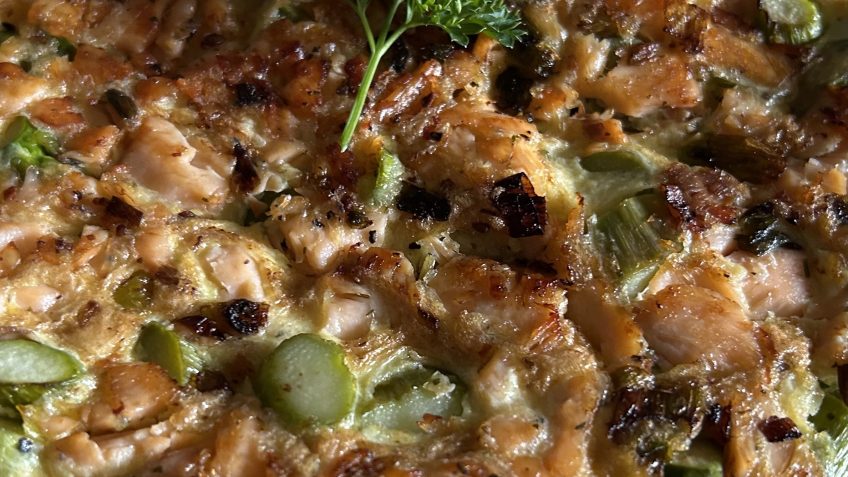 Lachs Spargel Omelette