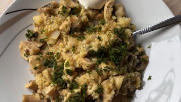 Champignon Hirsepfanne