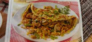 Linsen Kräuteromlette
