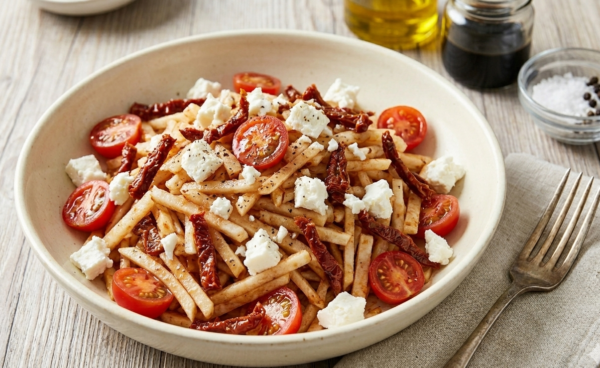 Mediterraner Nudelsalat