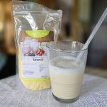 Karamellmolke und ein Molke Slushy
