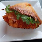 Karotten—Wrap mit Hühnchen