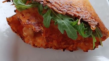 Karotten—Wrap mit Hühnchen