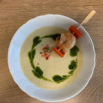 Selleriesuppe mit Gambas- Ralf