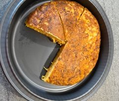Herzhafter Kichererbsen-Karotten-Kuchen