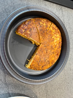 Herzhafter Kichererbsen-Karotten-Kuchen