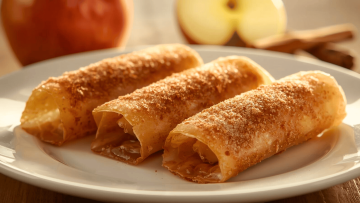 Apfeltaschen aus Reispapier