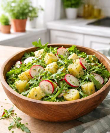Kartoffelsalat mit Radieschen