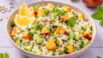 Sommerliche Reis Bowl