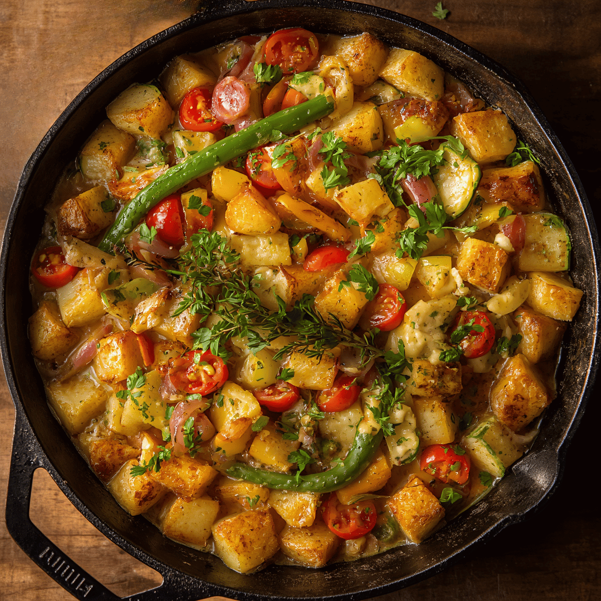 cremige Kartoffelpfanne