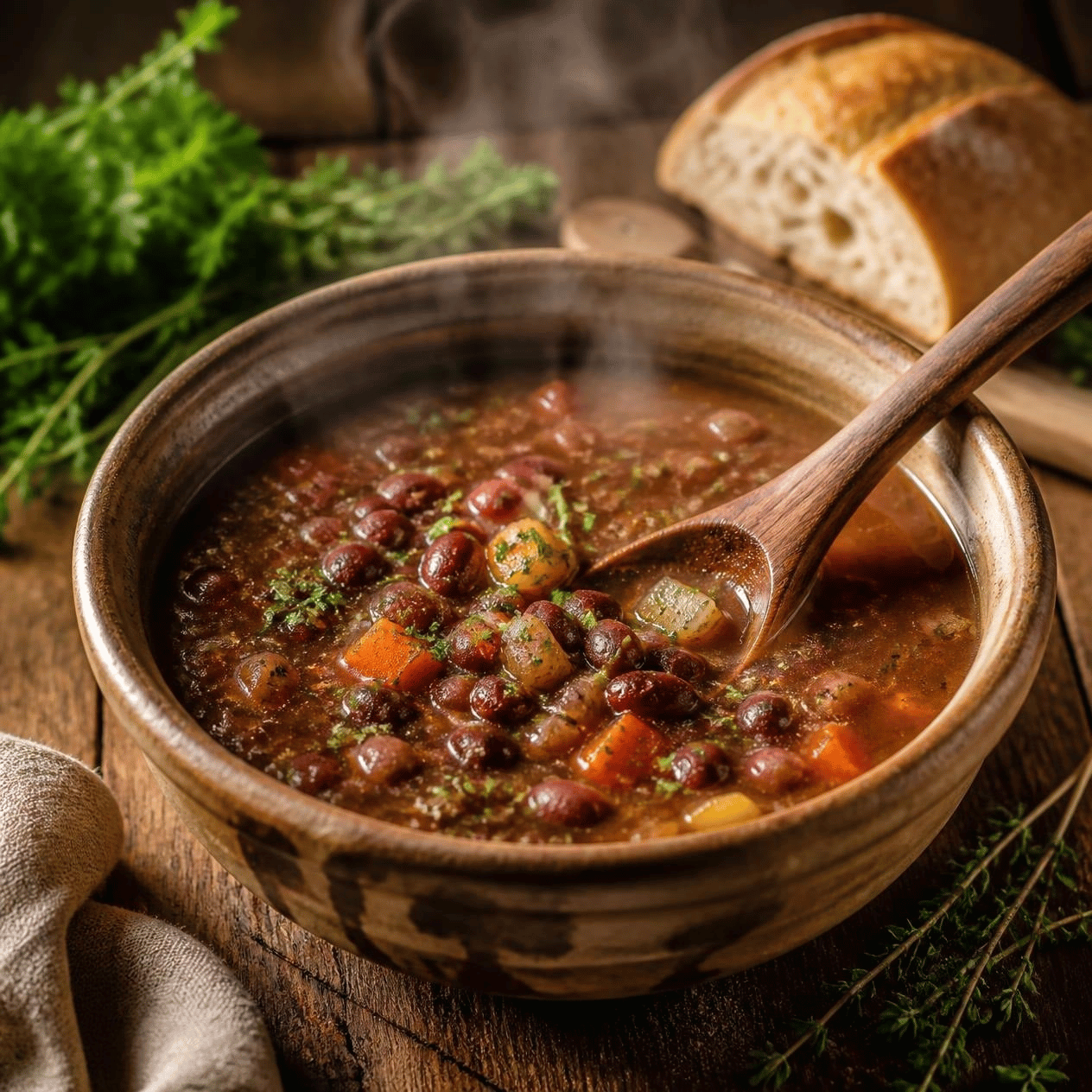 Bohnensuppe nach Omas Art