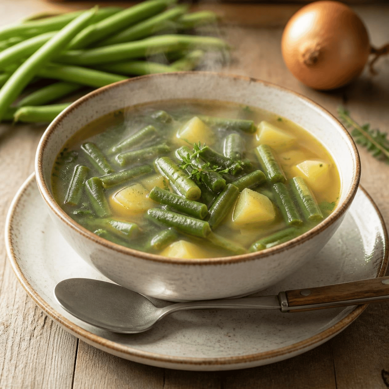 Grüne Bohnensuppe