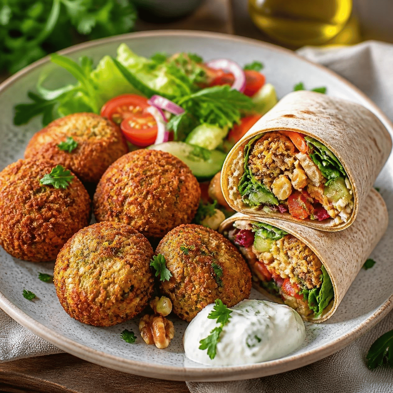 Wallnuss-Falafel